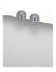 CZ Earrings In 92.5 Sterling Silver