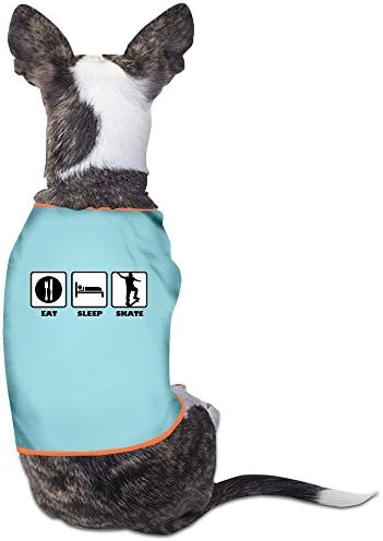 YXMXL Eat Sleep Skate Skateboarder Small Pet Dog Vest Pet Clothes SkyBlue