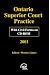 Ontario Superior Court Practice 2001 with Civil Forms on CD-ROM