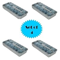 RETRO ALUMINUM ICE CUBE TRAY (SET OF 4)