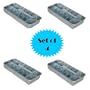 RETRO ALUMINUM ICE CUBE TRAY (SET OF 4)
