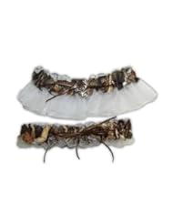 Sports: Realtree MAX-4 Garter 2PC Set Buck Charm Camo Prom Wedding Made in USA (Realtree Max-4, Womens Regular) - memories collection