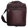 Piel Leather Small Notebook Backpack on Wheels - Leather - Chocolate - Chocolate