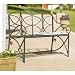 Black Moss Iron Garden Bench