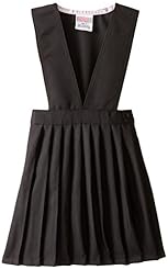 Girls V-neck Polyester Pleated Jumper 