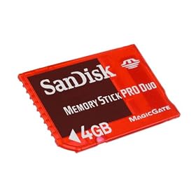 Sandisk 4GB Memory Stick Pro Duo MSPD Gaming Card For Sony PSP - Retail Pack