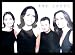 The Corrs (Group in Black) White Wood-Mounted Music Poster Print - 24