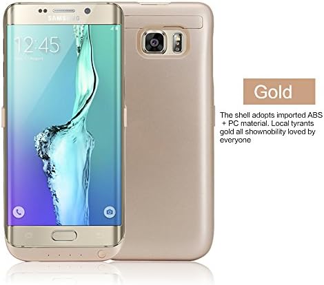 Galaxy S6 Edge Plus Battery Case, Galaxy S6 Edge+ Battery Case, 5800mAh Portable Externa Battery Backup Charger Case Pack Power Bank for Samsung Galaxy S6 Edge Plus / S6 Edge+ (Golden)