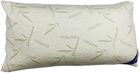 Shredded Memory Foam Pillow Micro-Vented Bamboo Cover - FIRM - The Bamboo Pillow - Hypoallergenic and Dust Mite Resistant (KIng Size)