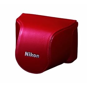 Nikon CB-N2000SD PK Pink | Leather Body Case Set for Nikon 1 J1 (Japanese Import)