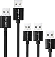[Upgraded Version] RAVPower [5-Pack] Micro USB Cables (1ft 3ft 6ft 10ft) with Metal Connectors - High Speed USB 2.0 A Male to Micro B USB Charger Cord