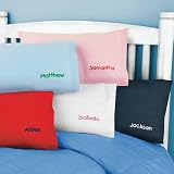 Kids Pillow Cover Blue Poplin