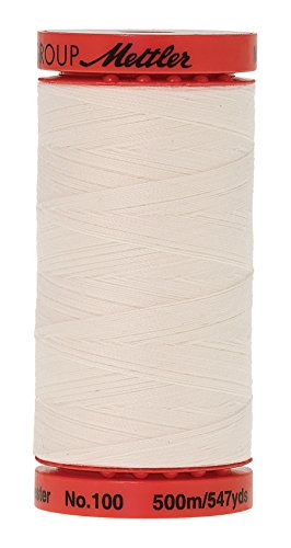 Mettler Metrosene Old Number 1145-0001 Poly Thread, 500m/547 yd, Eggshell