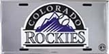 Colorado Rockies MLB Chrome License Plate Plates Tag Tags Plate Tag Tags auto vehicle car front