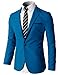 H2H Mens Single Breasted Slim Fit Blazer with Various Color