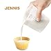 Jennis Measuring Cups and Spoons, Easy Pour, Child Safe, Silicone