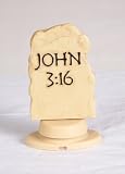 Vehicle Dashboard Mount, John 3:16 Figurine (Office or Home)