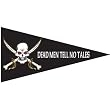 Pirate - Deaths Head - Pennant 18in x 36in Superknit Polyester