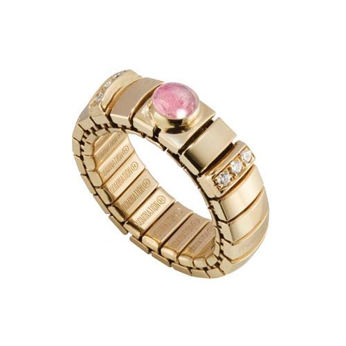 Nomination Damen-Ring Golden Klein Aus Stahl Zirkonia 1 Stein Turmalin Rosa Ring gr&ouml;&szlig;e var Preisvergleich