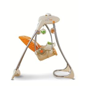 Fisher-Price Dreamsicle Collection Swing N Glider, Tan/Orange