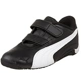 PUMA Toddler/Little Kid Drift Cat II L Hook-And-Loop Sneaker,Black/White,1 M US Little Kid