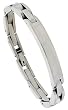 8 in. Solid Link Stainless Steel ID Bracelet 5/16 in. (8 mm) wide