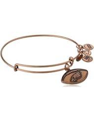 Alex and Ani "NFL" Philadelphia Eagles Football Expandable Wire Bangle Bracelet, 7.5"