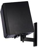 Pinpoint AM-40 Side Clamping Bookshelf Speaker Wall Mounts – Black