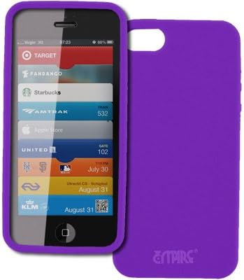 EMPIRE New Apple iPhone 5 / 5G Silicone Skin Case Cover, Purple