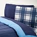 Extra-Long Twin Sheet Set, Navy Plaid