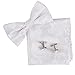 EBC1B04 Best Pattern Economics Silk Pre-tied Bowtie Cufflinks Hanky By Epoint
