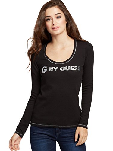 G by GUESS Women's Camrose Sequin Logo Tee
