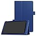 Asng All-New Fire HD 8 2018/Fire HD 8 2017/Fire HD 8 2016 Case - Premium PU Leather Folio Stand Cover Case with Auto Wake/Sleep for All-New Fire HD 8 (8th / 7th / 6th Generation) (Dark Blue)