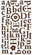 Making Mermories Noteworthy Shimmer Alpha Stickers