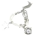 Charm Armband in Stahl mit Uhr