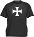 GERMAN CROSS Men's tee Shirt in 12 colors Small thru 6XL