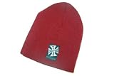 West Coast Choppers Knit Beanie Winter New Burgundy Biker Hat