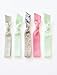 5 Elastic Ribbon Hair Ties, the Glitter Mint Set By Lucky Girl Hair Ties Brand