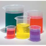 Plastic Beaker Set - 5 Sizes - 50, 100, 250, 500 and 1000ml
