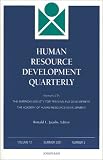 Human Resource Development Quarterly, Number 2, 2001 (J-B HRDQ Single Issue Human Resource Development Qarterly) (Volume 12)