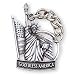 Fine Pewter God Bless America Statue of Liberty Key Chain