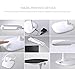 ShineMe® Ultra-thin Gooseneck LED Desk Lamp - Built-in Rechargeable Lithium Battery, Wire-free & Cordless (Portable & Mobile), Smart Touch Control Switch, 3-Level Dimmable Brightness, for Indoor & Outdoor Use, Study, Reading, Working, Relaxing, Camping, etc (White)