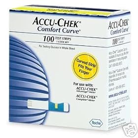 ACCU-CHEK COMFORT CURVE 100 TEST STRIPS