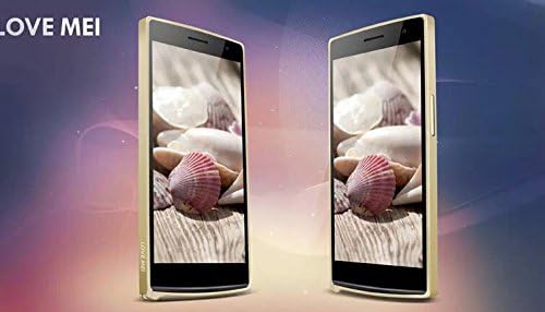 DSRLUCKY Gold Fashion Ultra Thin Metal Aluminum Bumper Case Cover For OPPO FIND 7