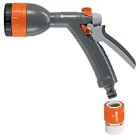 Gardena 8121 Classic Four Pattern Garden Spray Garden Hose Nozzle With Quick Connect