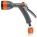 Gardena 8121 Classic Four Pattern Garden Spray Garden Hose Nozzle With Quick Connect