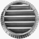 Construction Metals #GLRDPG18G 18 Round Gable Louver