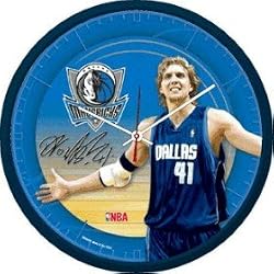 Dallas Mavericks Dirk Nowitzki Wall Clock - Basketball Sports Merchandise