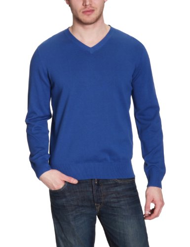 TOM TAILOR Herren Pullover 30147140010/Paale v-neck pullover, Gr. 48 (M), Blau (6364) Preisvergleich