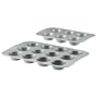 SilverStone Simply Baking Muffin Pans, Set of 2